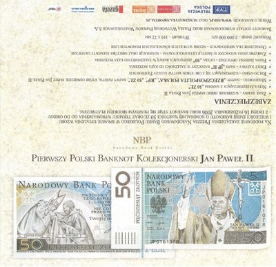 Folder NBP - Jan Paweł II - 2006