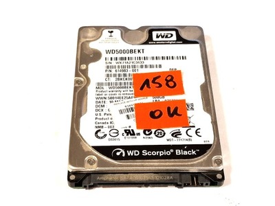 Dysk WD 500Gb WD5000BEKT 7,2K 16Mb Sata II 2,5''