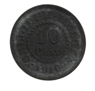 [M3932] Belgia 10 cent 1916