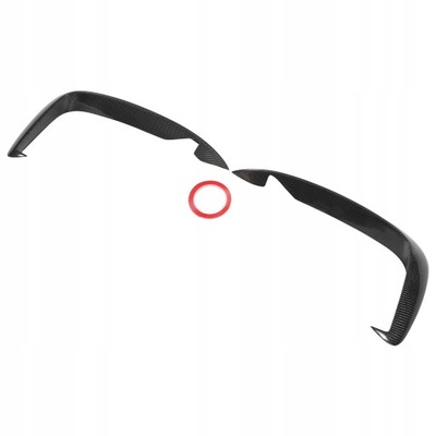 Спліттер спойлер накладка передній бампера фото №1