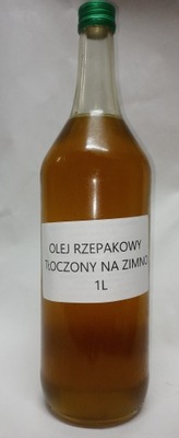 olej rzepakowy tłoczony na zimno nierafinowany 1L