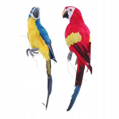 2 . Żywe ptaki papugi statua rzeźba ogrodowa