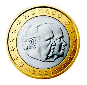 Moneta Monaco - 1 Euro 2002 - UNC