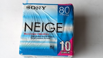 MiniDisc MD SONY Neige 80 Japan 10szt -10 pack..