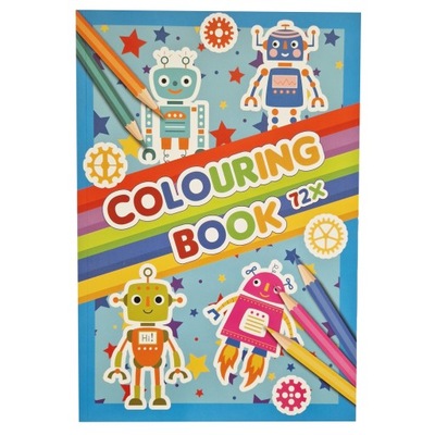 Kolorowanka dla dzieci A4 72 strony ROBOTY