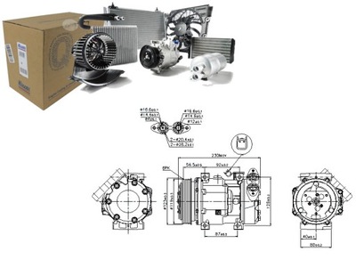 Nissens компресор кондиціонера volvo c30, c70 ii, фото №1