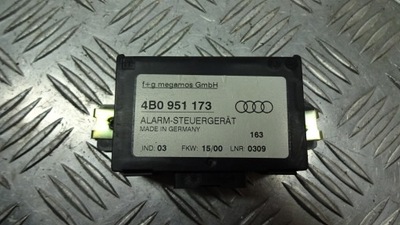 Блок управления модуль сигнализация audi a4 b5 4b0951173 фото №1