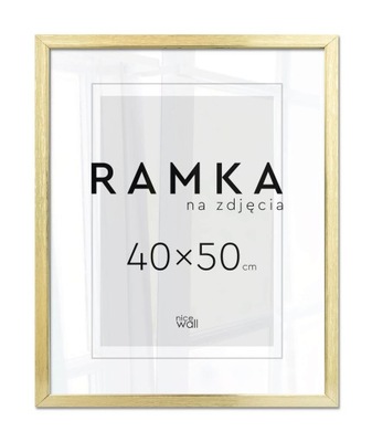 Ramka na zdjęcie 40x50 cm Złota Rama 50x40 cm