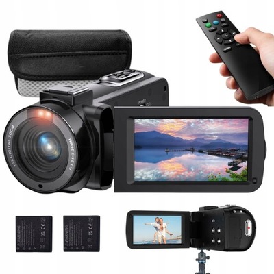 Kamera Cyfrowa 4K HD 48MP Autofokus Zoom 16x Ekran Obrotowy 3.0"