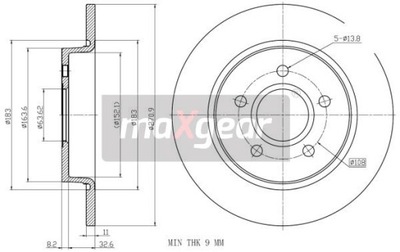 MAXGEAR 19-2233MAX DISCO DE FRENADO  