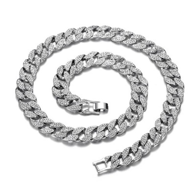 Iced Out Miami Cuban Chain Necklace for Men Rapper