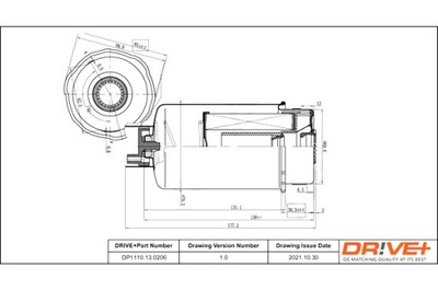 DRIVE+ FILTRAS DEGALŲ FORD DIESEL 2.0 00-06 TRAN SIT 