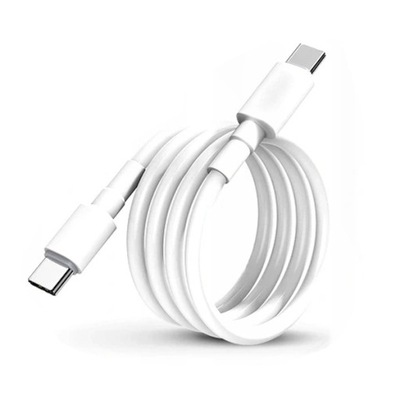 Kabel PD USB C typ C biały 1m szybkie ładowanie