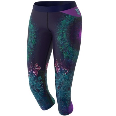 DAMSKIE LEGGINSY 3/4 SPORTOWE SMMASH WONDERLAND WO