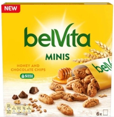 BELVITA Minis Honey&Chocolate Mini Ciasteczka