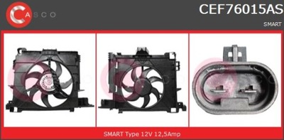 Вентилятори радіатора casco cef76015as фото №1