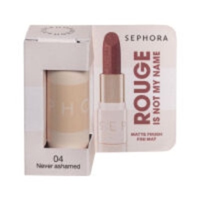 SEPHORA Rouge Is Not My Name Matte 04 NEVER ASHAMED 1g MATOWA POMADKA