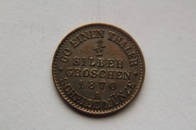 1/2 SILBER GROSCHEN 1870 R. SREBRO - SZ102