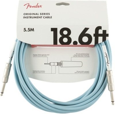 Fender Original Series 5,5m Daphne Blue Kabel Gitarowy