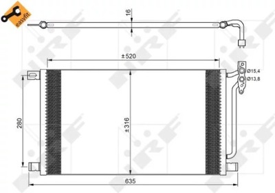 NRF 35748 КОНДЕНСАТОР, КОНДИЦИОНЕР