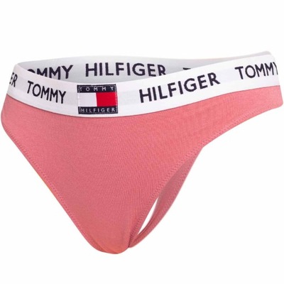 TOMMY HILFIGER MAJTKI STRINGI DAMSKIE RÓŻOWE XS