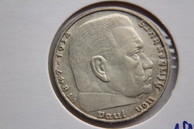 2 MARKI HINDENBURG 1939 J SREBRO - SZ70