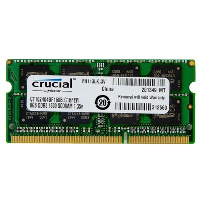 Pamięć RAM DDR3 Crucial CT102464BF160B-C16FER 8 GB
