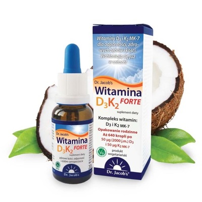 DR. JACOB'S MEDICAL WITAMINA D3K2 FORTE 20ML W KROPLACH