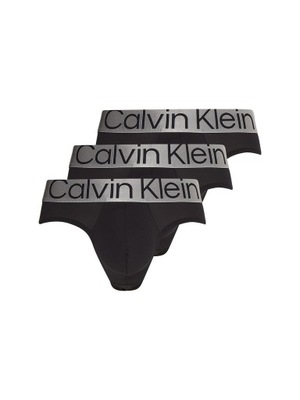 CALVIN KLEIN MĘSKIE SLIPY HIP BRIEF 3PK BLACK r.XL