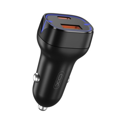 XO DISPOSITIVO DE CARGA DE AUTOMÓVIL CC37 QC3.0 PD 20W 1XUSB-A 1XUSB-C RETROILUMINACIÓN DIODO LUMINOSO LED  