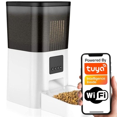 Inteligentny automatyczny dozownik karmy 4L Audio WIFI TUYA