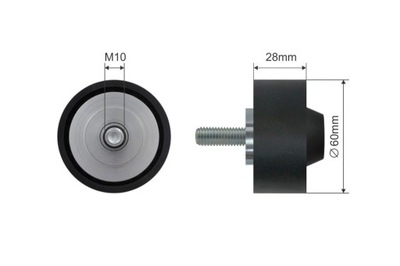 Ролик натягувача ремінь багаторучейковий audi q7; vw crafter, phaeton, touareg фото №1