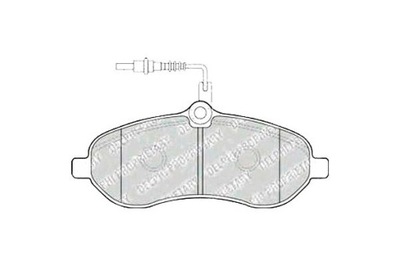 Delphi комплект гальмівних колодок ham. перед citroen jumpy фото №1