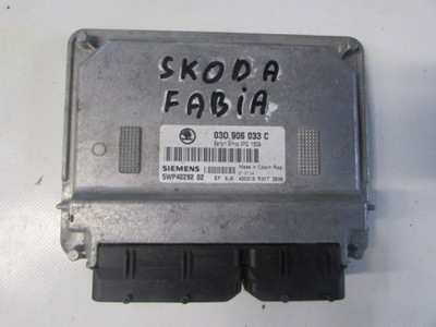Блок управления , бортовой компьютер двигателя skoda fabia фото №1