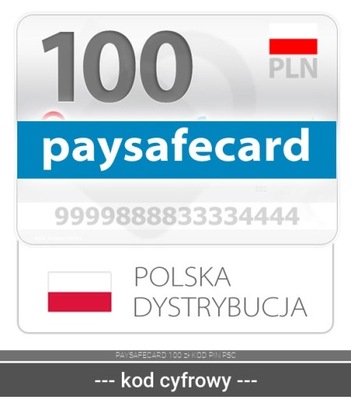 PAYSAFECARD 100 zł KOD PIN PSC