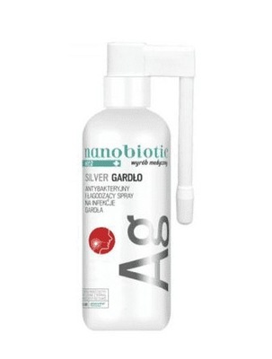 Nanobiotic Med Silver Gardło spray 30ml