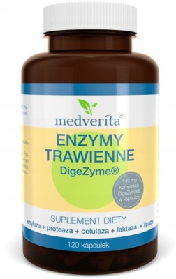 MEDVERITA Enzymy trawienne DigeZyme 140mg 120 kaps