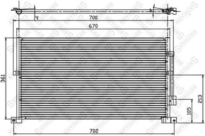 RADUADOR DE ACONDICIONADOR FORD MONDEO 3 2.0 TDCI 01-07  