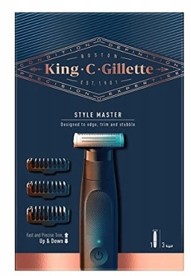 Gillette. King C, Trymer + nakładki, 3 sztuki