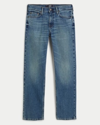 HOLLISTER JEANSY Slim Straight W31 L30 EPIC FLEX NOWE