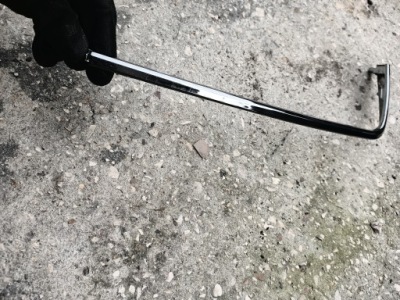 Hyundai elantra vii хром молдинг бампера левая задняя фото №1