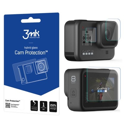 Szkło hybrydowe 3mk Cam Protection do GoPro Hero 8 Black