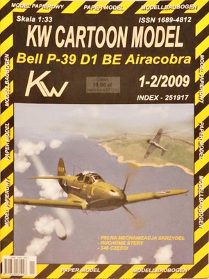 Bell P-39 D1 BE Aircobra (KW Cartoo Model)