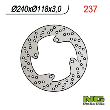 ДИСК ТОРМОЗНОЙ ПЕРЕДНЯЯ NG BRAKE DISC NG237