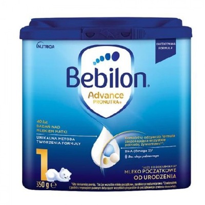 Bebilon 1 Pronutra Advance mleko od urodzenia 350g