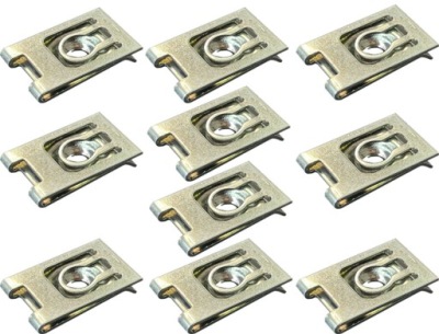 10x пластина монтажная защита двигателя бамперы фото №1