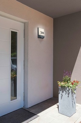 Światło z czujnikiem numer domu elewacja KASAI LED