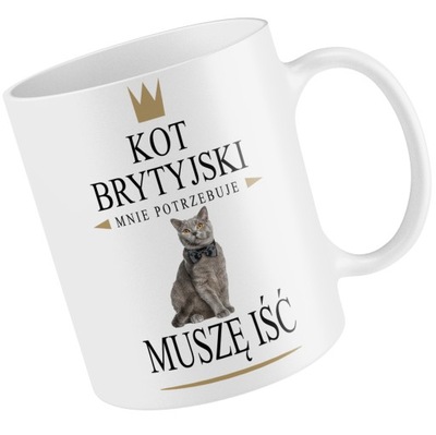 KUBEK KOT BRYTYJSKI MNIE POTRZEBUJE