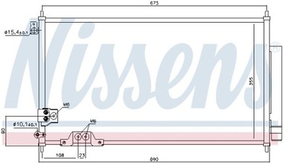 924147 NISSENS КОНДЕНСАТОР КОНДИЦИОНЕРА HONDA ACCORD VII (CL CM) (03-) ШТ N