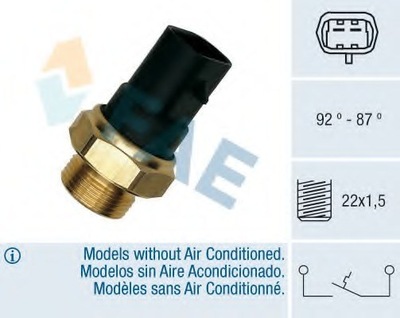 CONMUTADOR DE VENTILADOR DEL RADIADOR FIAT  